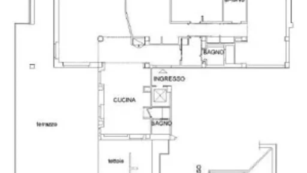 Plan - Panoramic Penthouse with Large Terrace in Vigna Clara, Rome