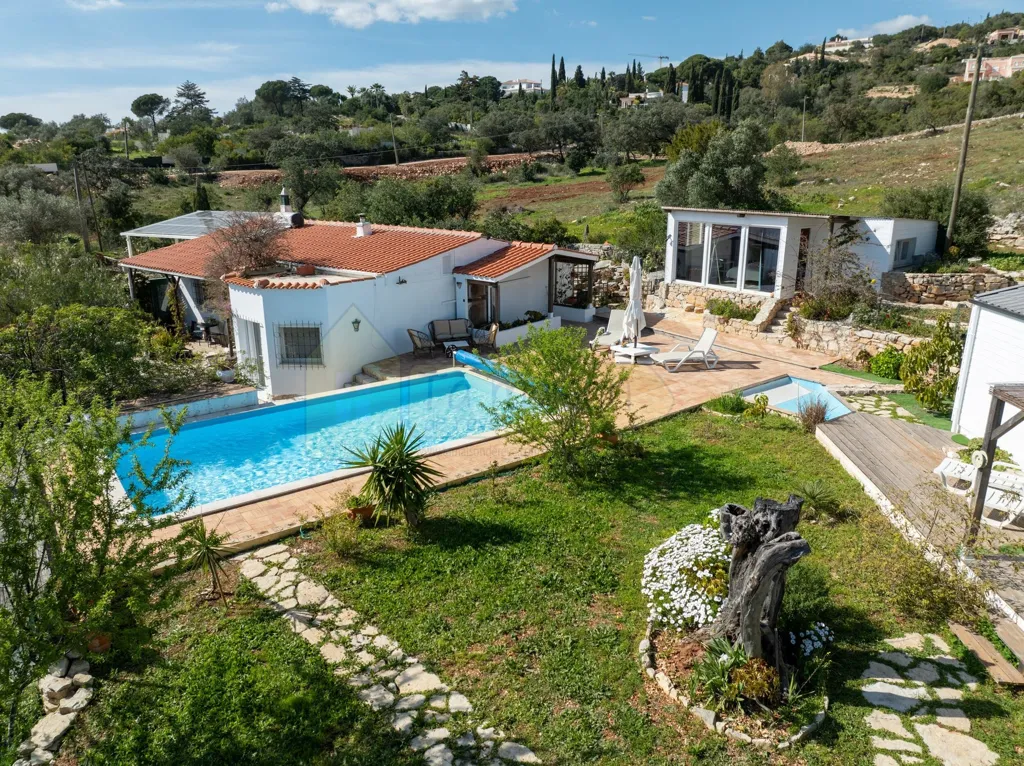Vue aérienne - Single-Storey Villa with Pool in Faro
