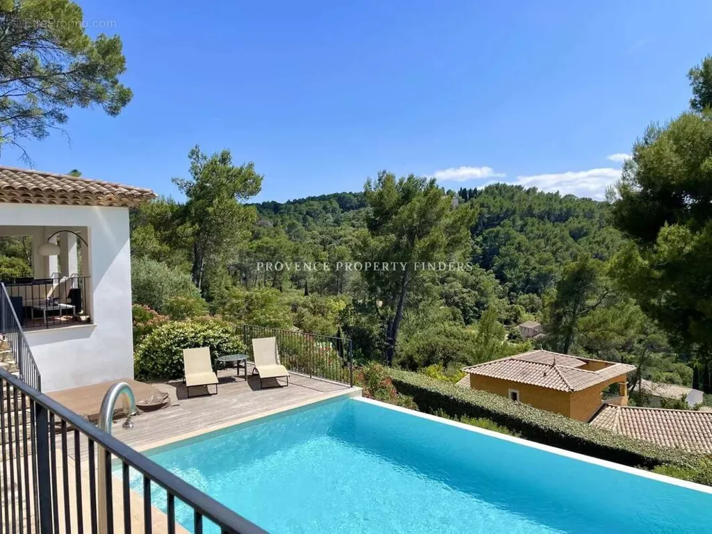 Piscine - Villa Contemporaine avec Vue Panoramique à Lorgues