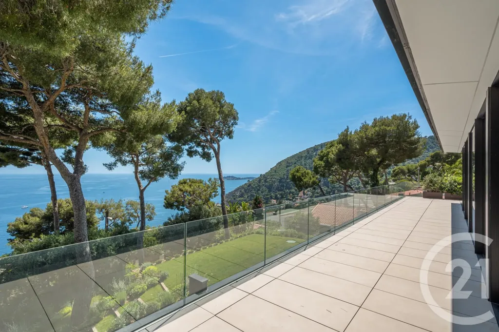 Terrasse - Villa Contemporaine avec Vue Mer à Èze