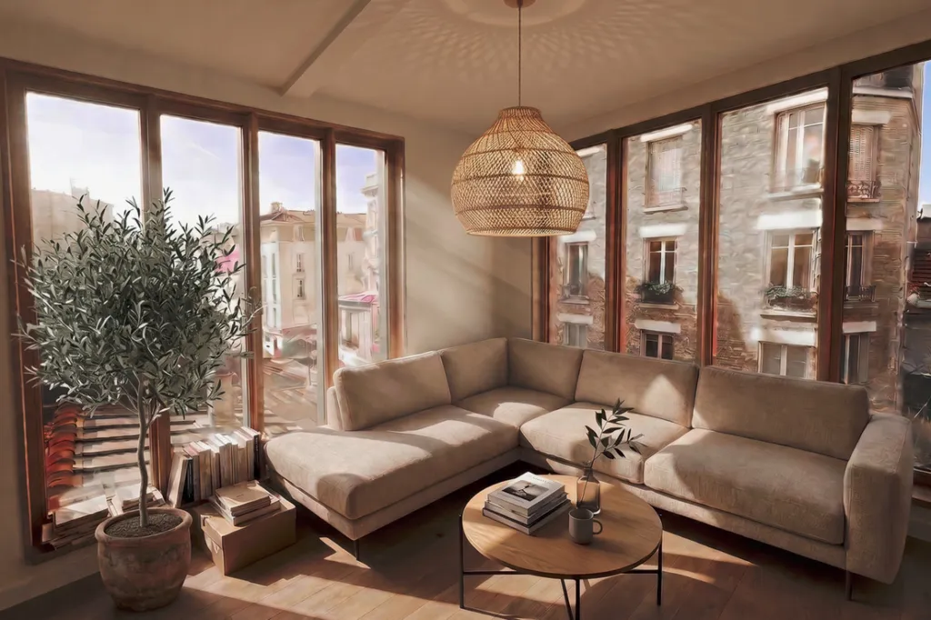 Soggiorno - Duplex with Private Terrace in Fontenay-sous-Bois