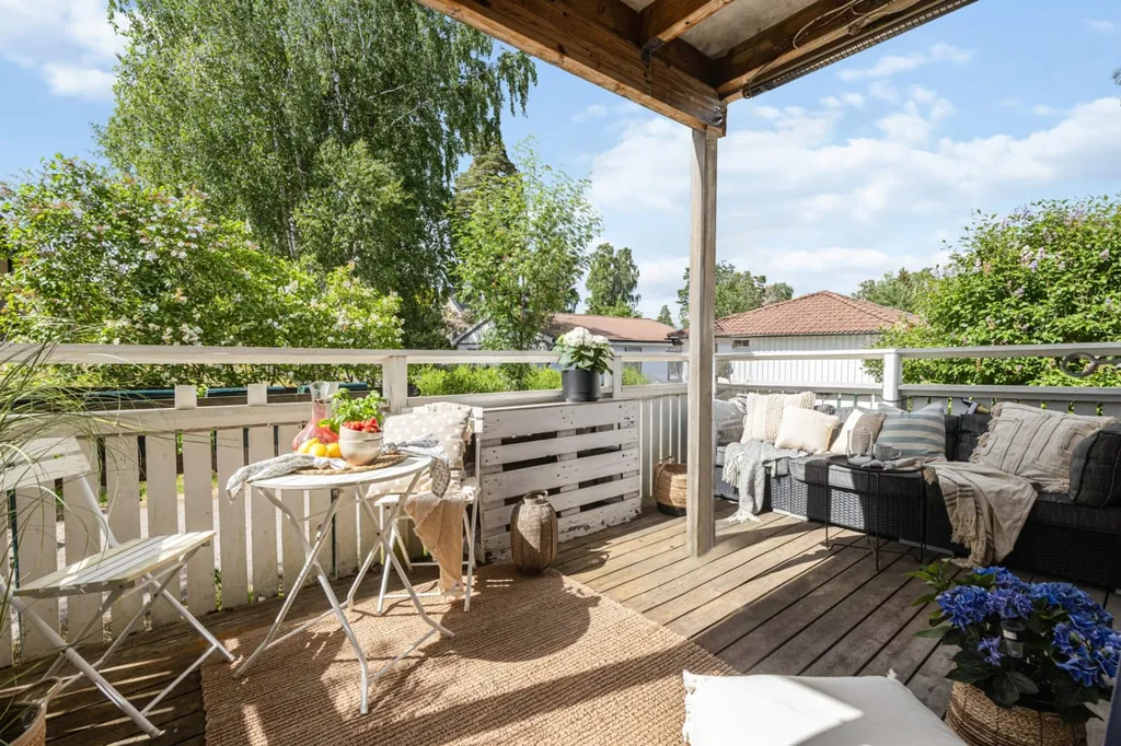 Terrace - Terraced Flat with Garden in Vendelsö