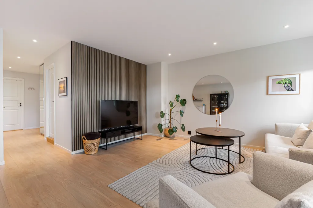 Soggiorno - Luxurious 3-Bedroom Flat with Balcony in Selfors