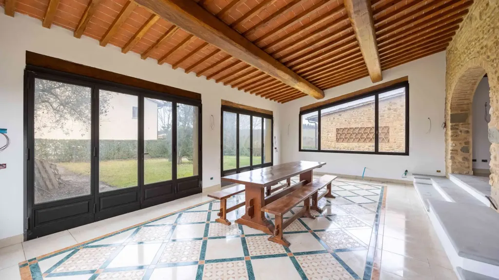 Terrace - Rustic Complex with Garden in Montespertoli