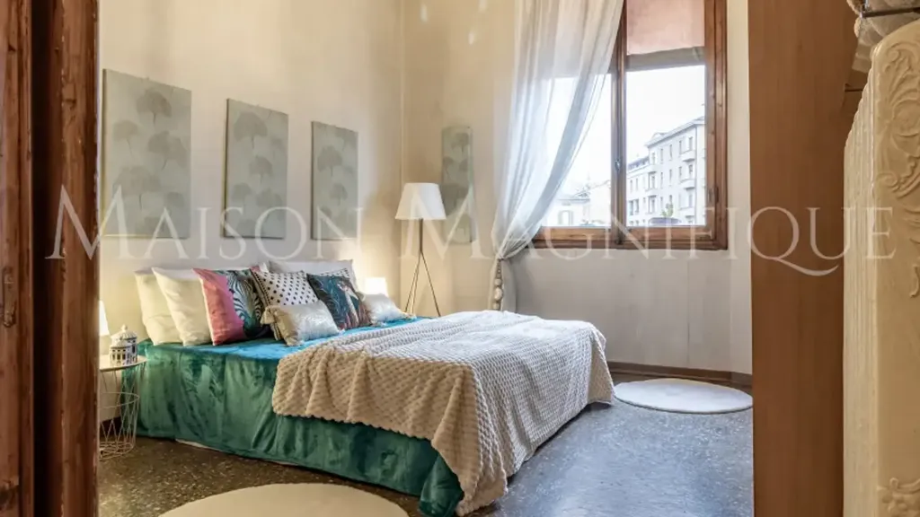Bedrooms - Historic Apartment with Views in Bologna Centre