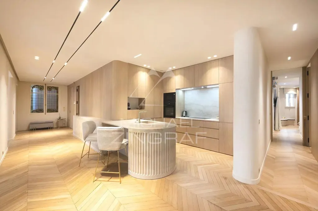 Köök - Luxury Apartment with Eiffel Tower View in Paris