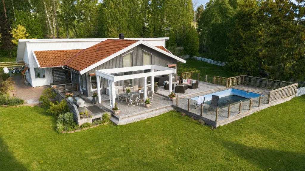 Vue aérienne - 1-Storey Villa with Lake View in Nykvarn