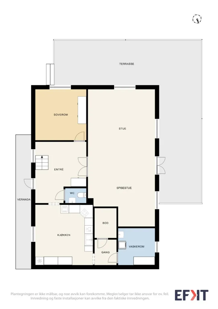 Planimetria - Detached House with Garden in Lisleby