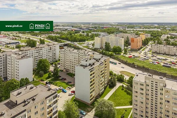 Vue aérienne - 3-Bedroom Flat with Central Heating in Lasnamäe, Tallinn
