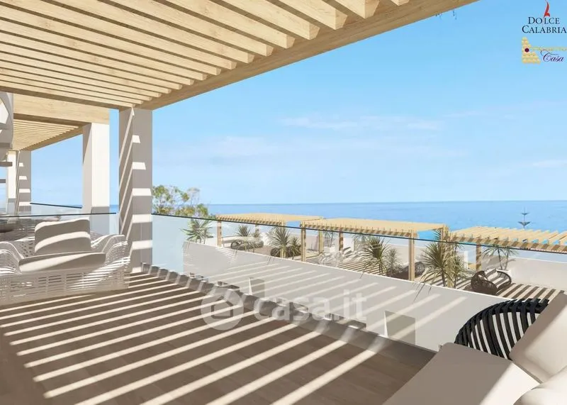 Terrasse - Modern Apartment with Sea View in Parghelia