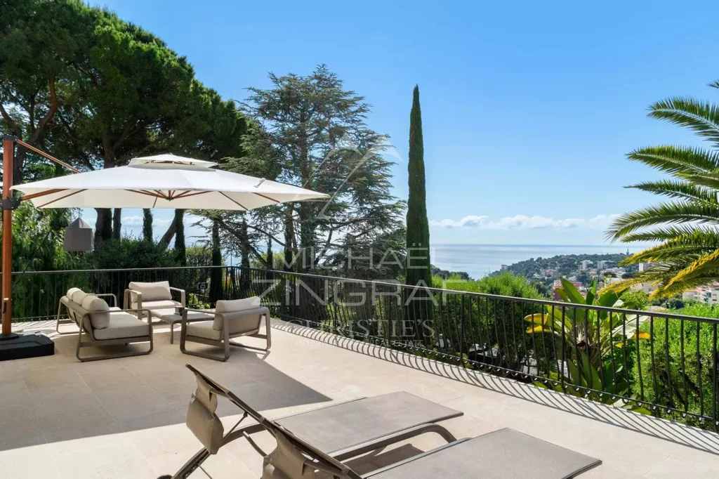 Terrace - Luxury Villa with Sea View in Roquebrune-Cap-Martin