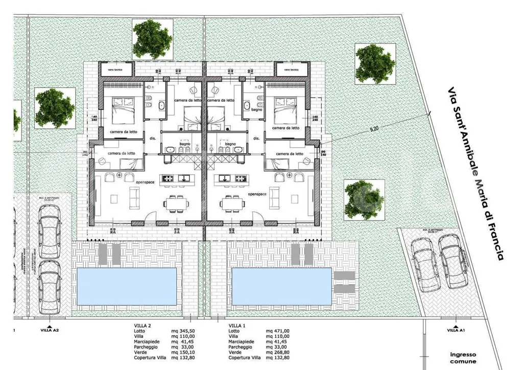 Floor Plan - Duplex Villa with Garden View in Trani