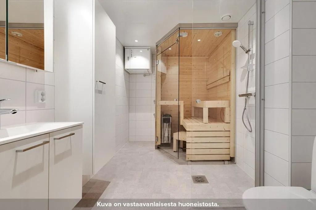Salles de bain - Right-of-Occupancy Flat with Sauna in Turku