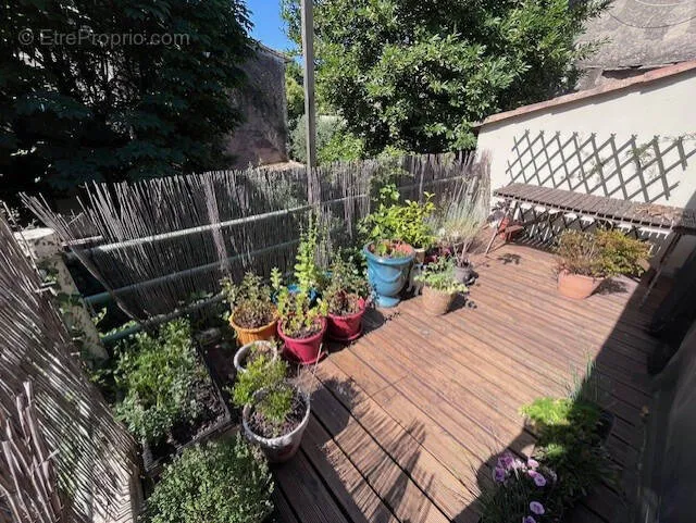 Terrasse - Maison de Village avec Terrasses à Pompignan