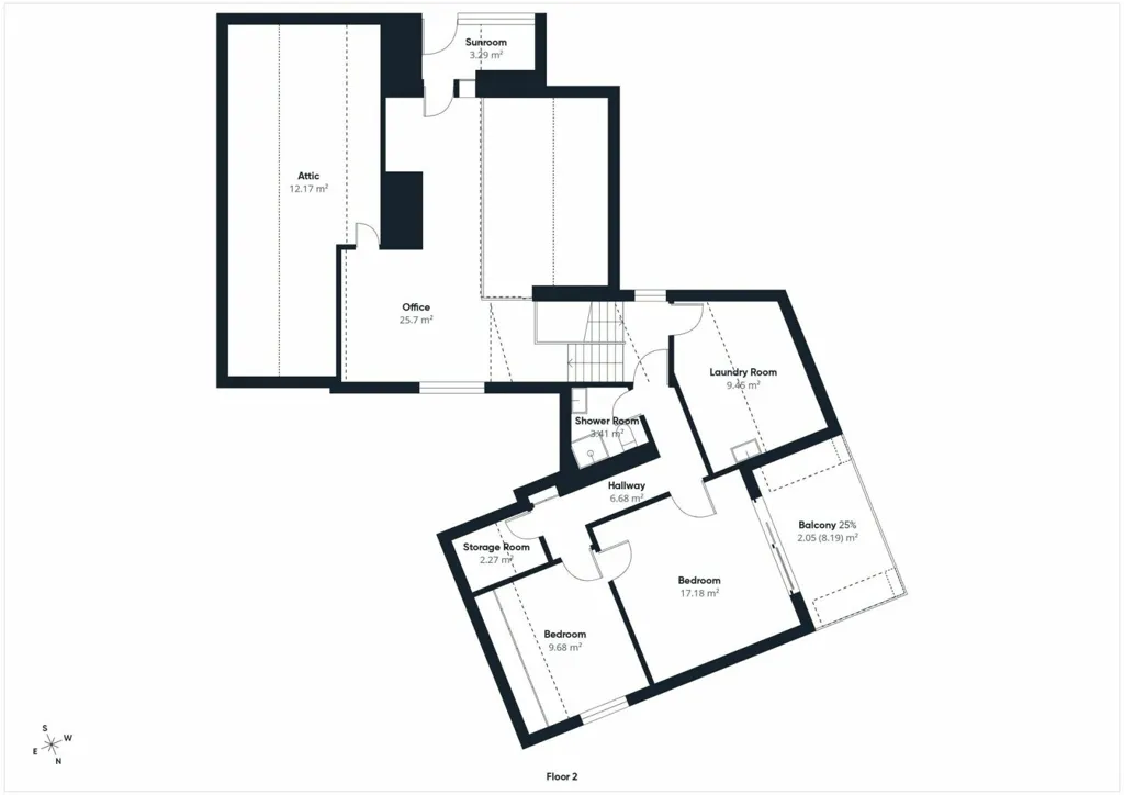 Floor Plan - Detached House with Private Duplex in Mersch