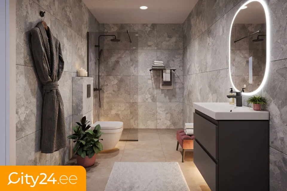 Salles de bain - New Flat with Internet in Tartu