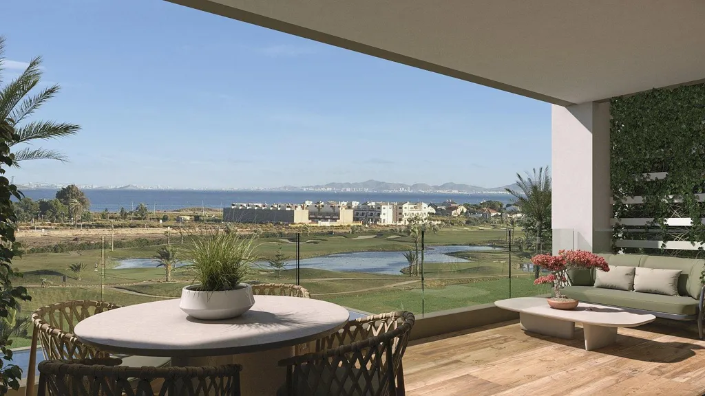 Terrasse - Golf-Adjacent Apartments with Pool in Los Alcázares
