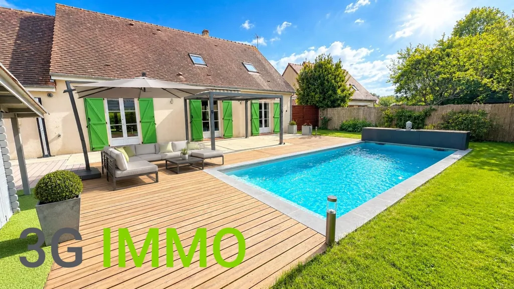 Piscina - Family House with Heated Pool near Chartres