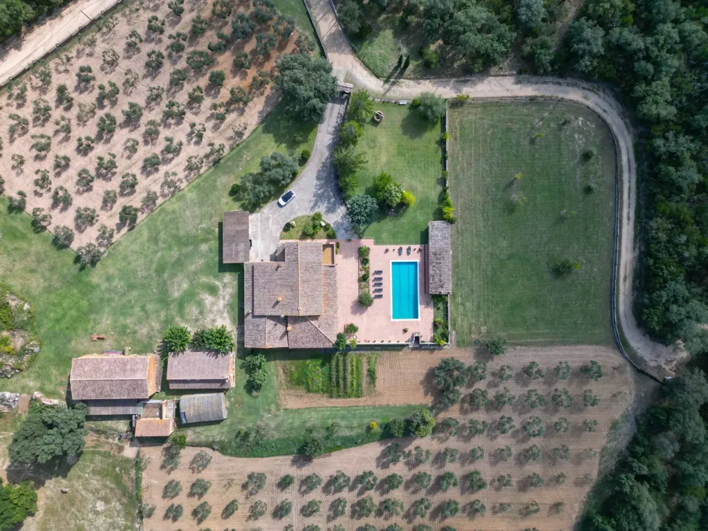 Õhuvaade - Luxury Farmhouse with Pool in Calonge