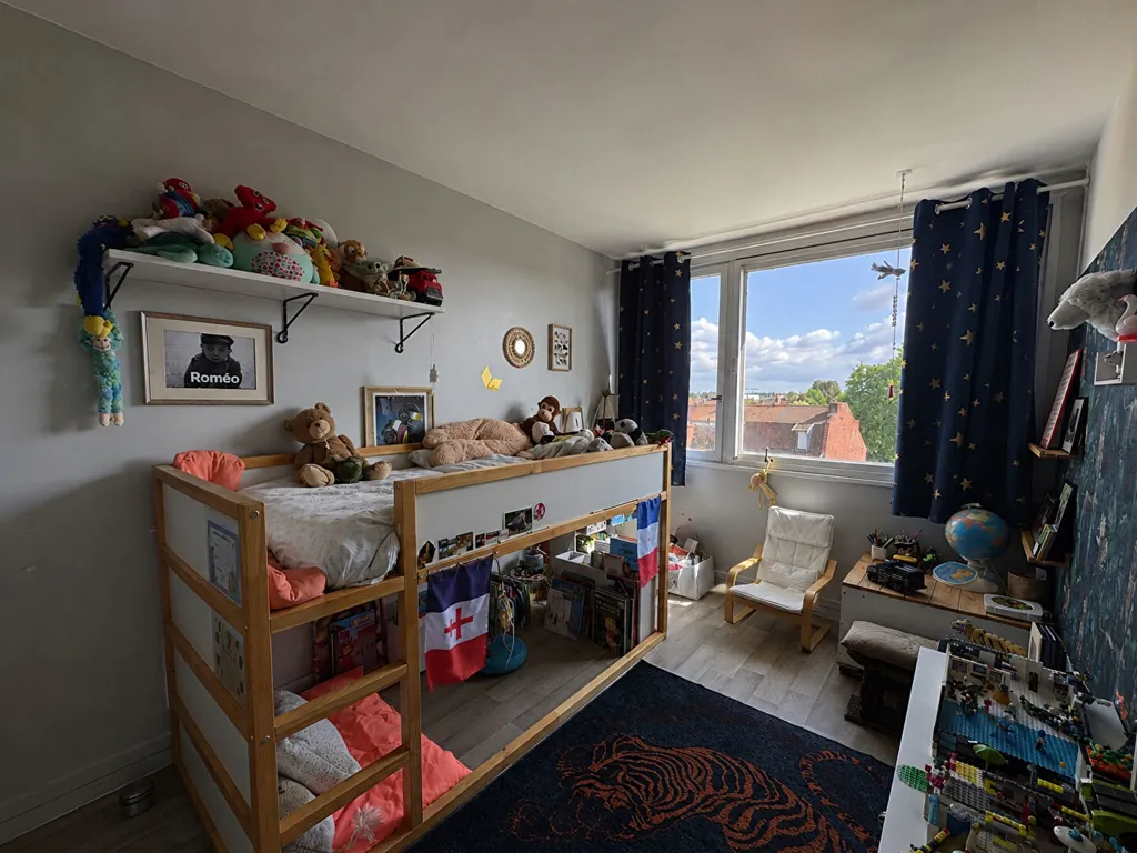 Chambres - Appartement avec Balcon Sud-Ouest à Marcq-en-Baroeul