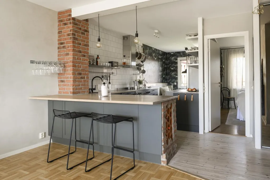 Köök - Apartment with Balcony in Linné, Gothenburg