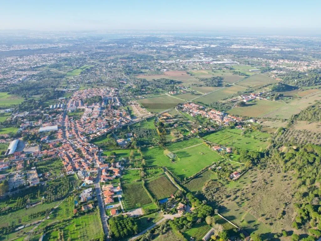 Vue aérienne - Farm with Pool and Vineyard in Azeitao