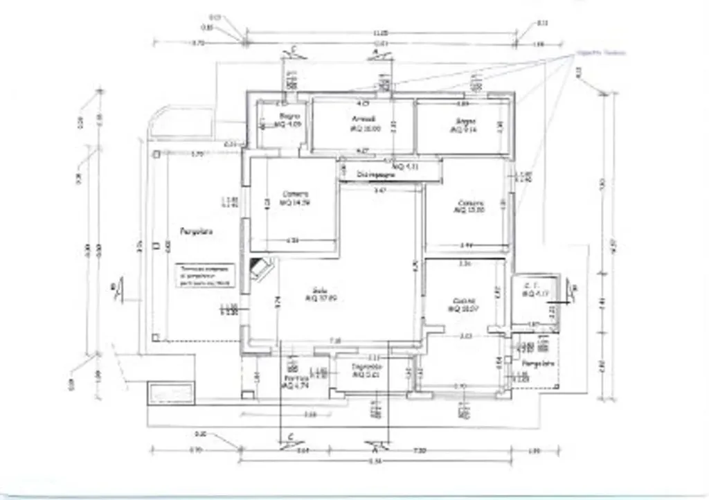 Planimetria - Rustic Villa with Sea Access in Pietrasanta