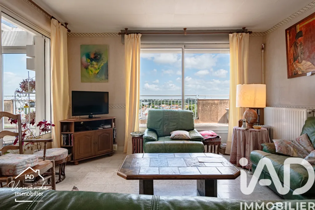 Séjour - Appartement avec toit-terrasse à La Rochelle