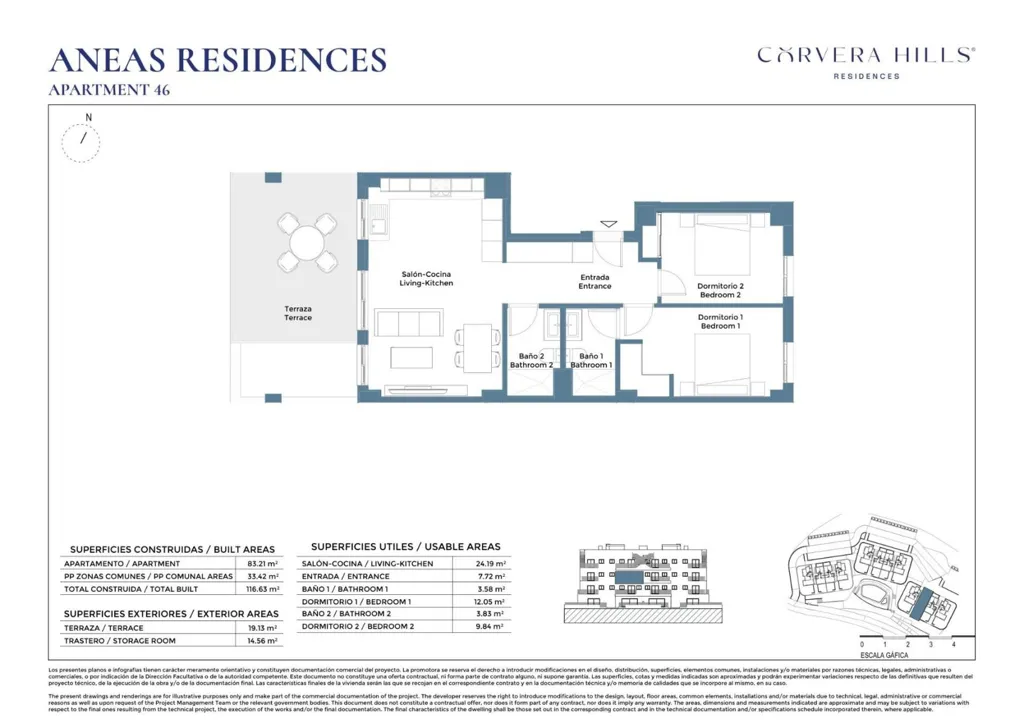 Apartment with Pool in Corvera, Murcia