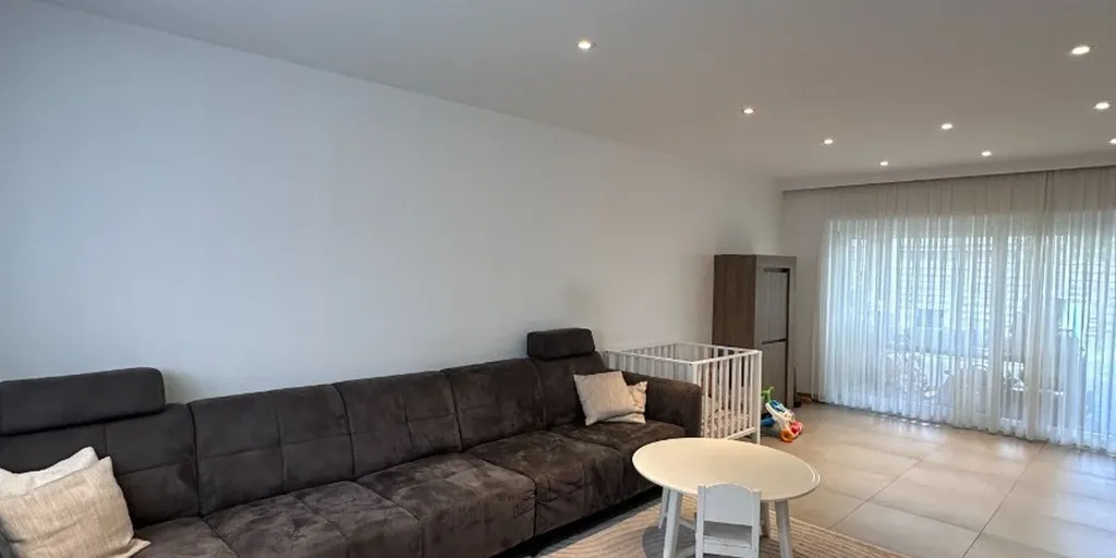 Living Room - Modern Open Plan House with Garden in Lommel