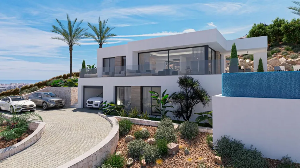 Exterior - Modern Villa with Sea View in Dénia