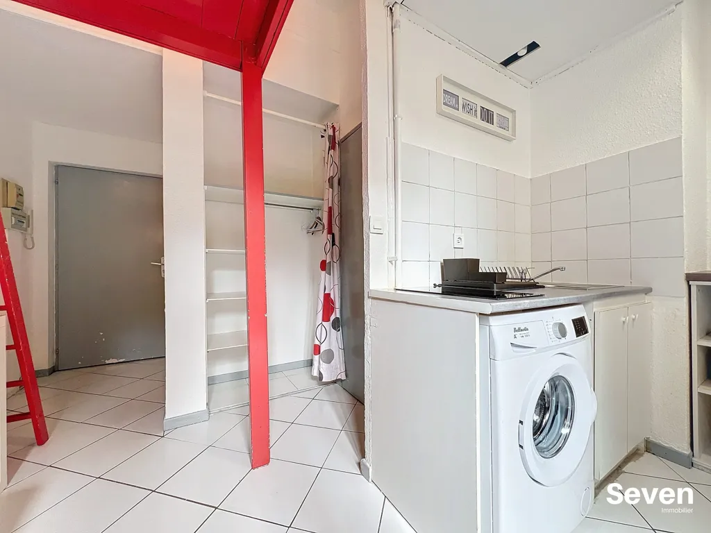 Buanderie - Studio Meublé au Rez-de-Chaussée à Grenoble
