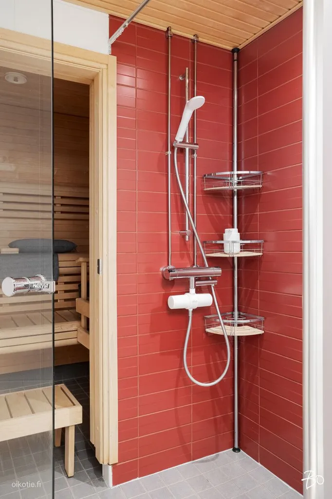 Bathrooms - Modern Apartment with Balcony in Jyväskylä Centre