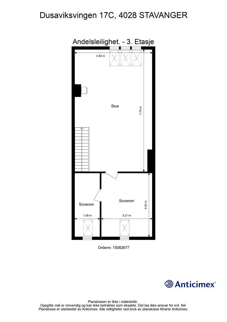 Plan - Modern Flat with Sea View in Tasta