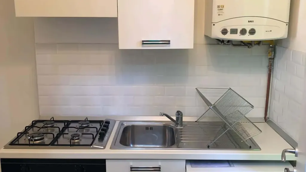 Köök - Studio Apartment with Courtyard in Milan