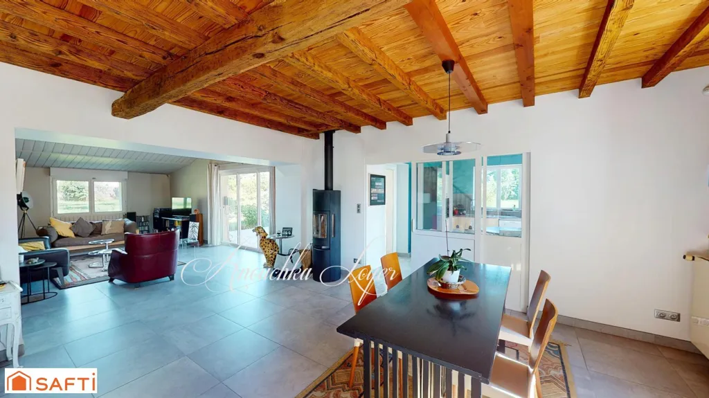 Sala da pranzo - Architecturally Renovated Stone House with Pool in Langon