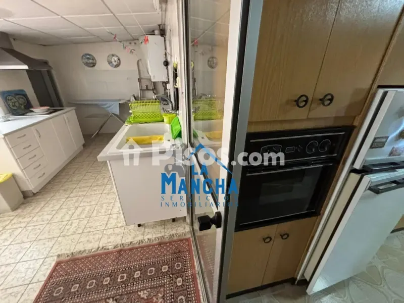 Köök - Apartment with Balcony near Albacete Fair