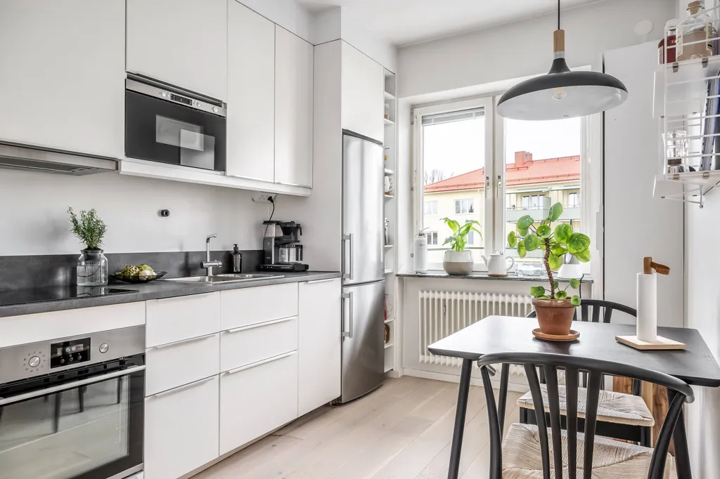 Cuisine - Renovated Apartment with Balcony in Norrköping