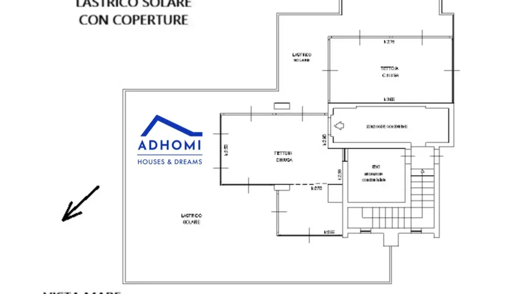 Plan - Penthouse with Sea View in Cagliari