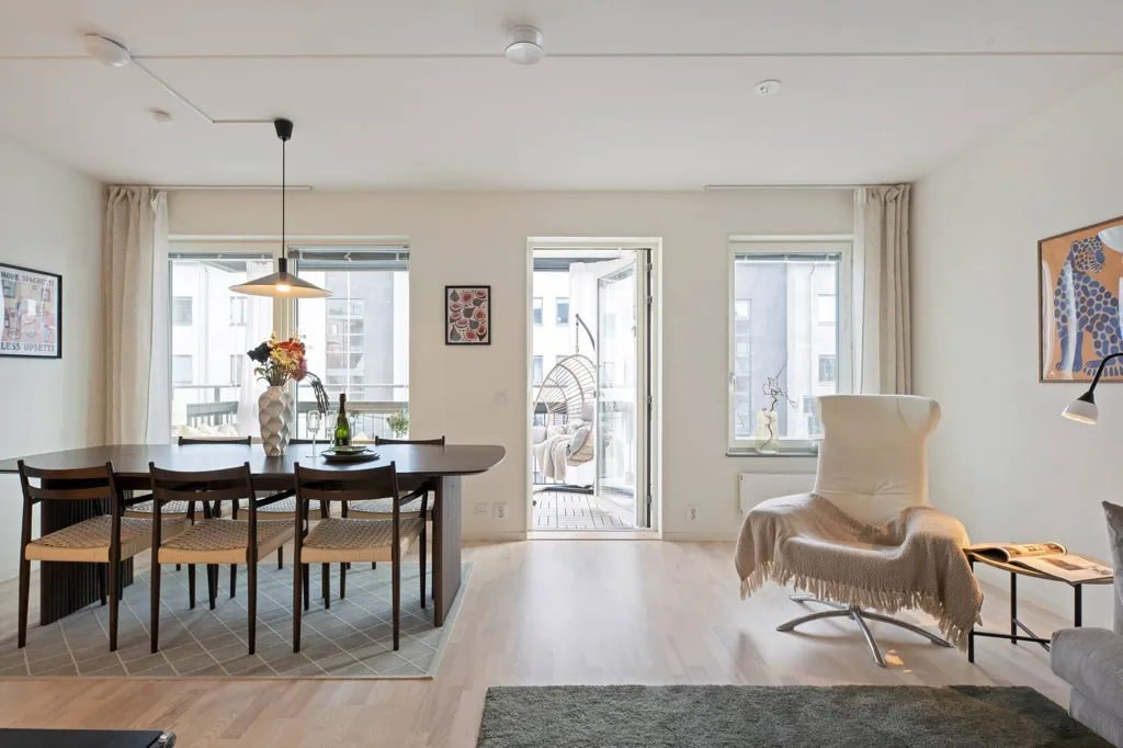 Söögituba - Modern Apartment with Balcony in Uppsala