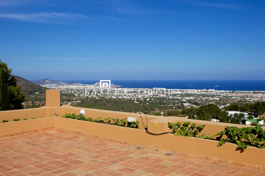 Terrasse - Villa with Panoramic Views between Ibiza and San Jose