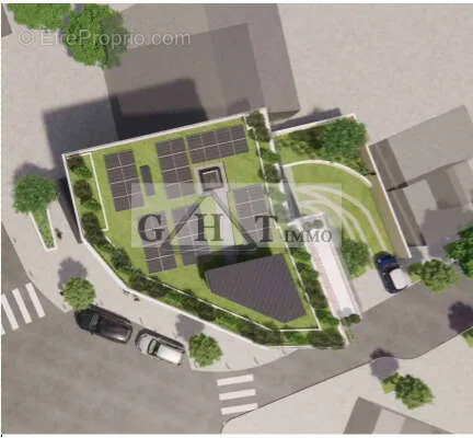 Vue aérienne - Immeuble Neuf avec Commerces à Saint-Maur