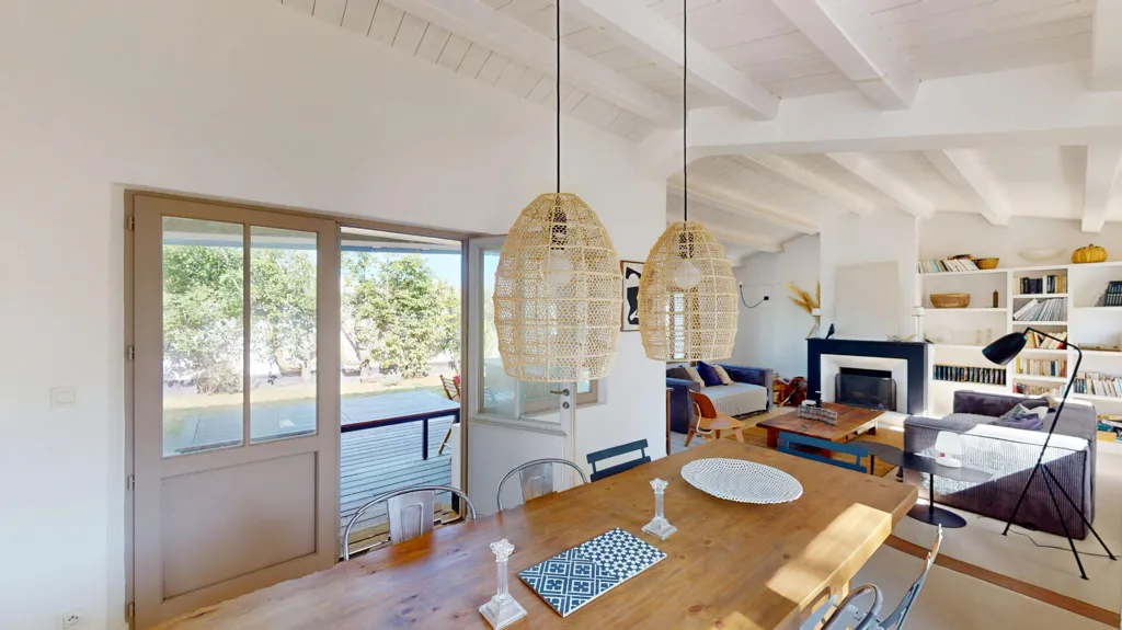 Salle à manger - Maison de Plain-Pied avec Jardin à Les Portes-en-Ré