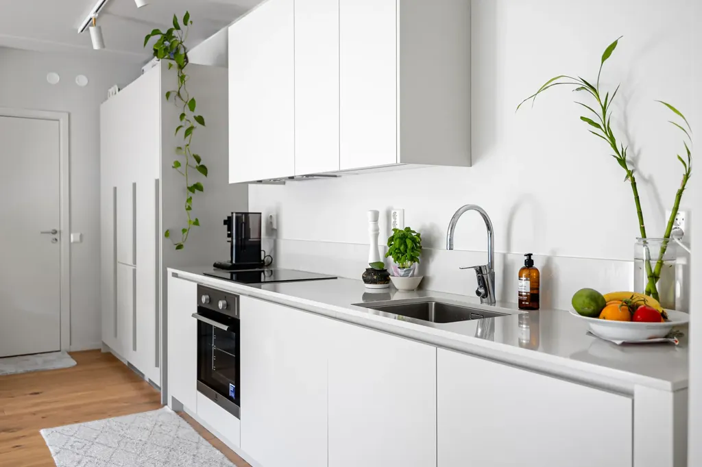 Cuisine - Three-bedroom Apartment with West View in Nynäshamn