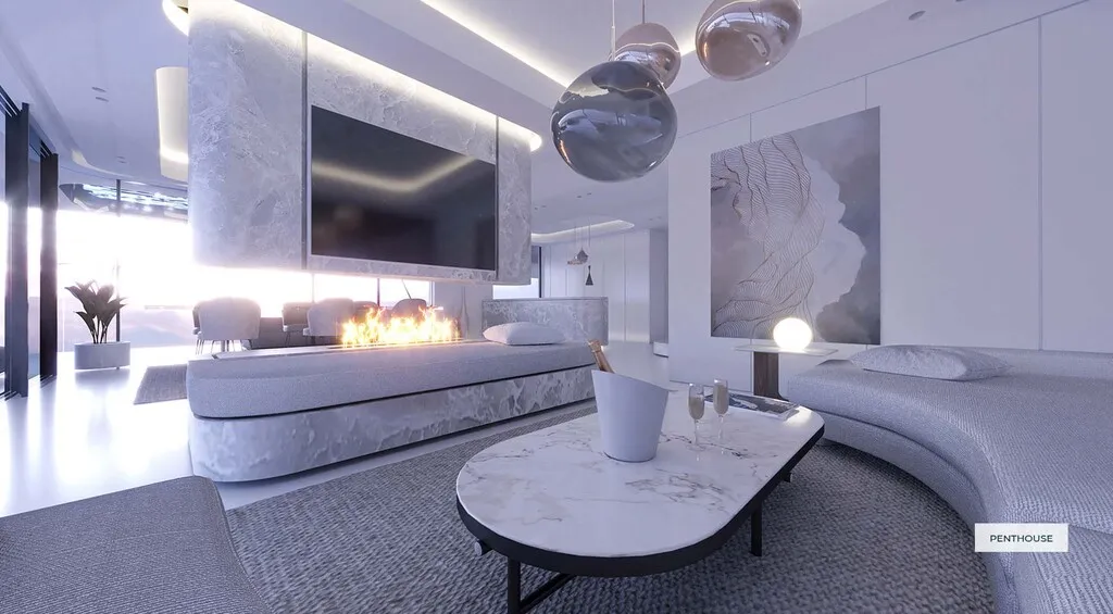 Living Room - Maisonette with Pool in Central Greece