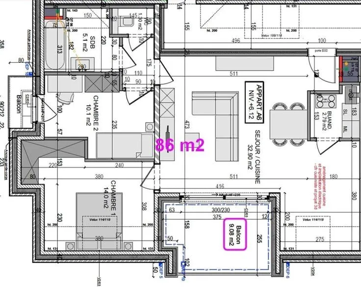 Planimetria - Luxury Apartment with Balcony in Wavre