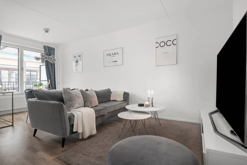 Séjour - Modern Flat with Balcony in Järfälla