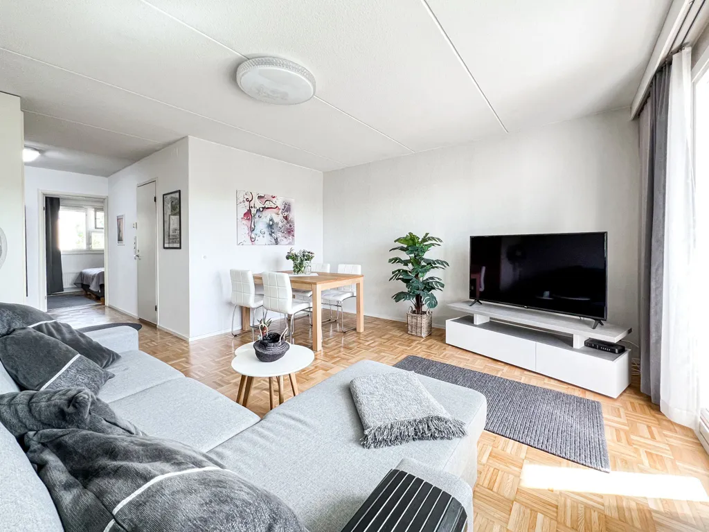 Séjour - Bright Apartment with Balcony in Matinkylä, Espoo