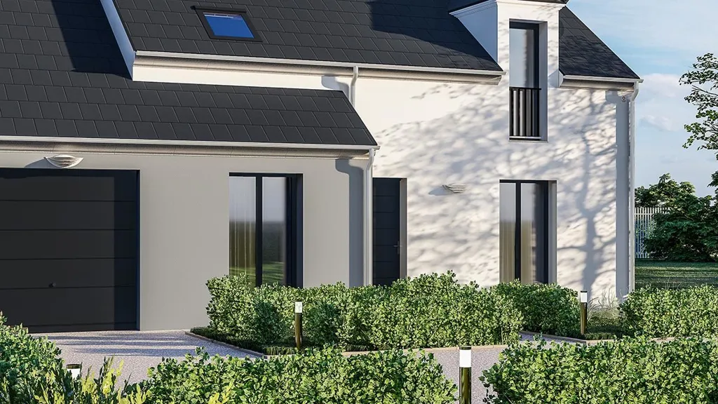 Contemporary House with Solar Panels in Ormesson-sur-Marne
