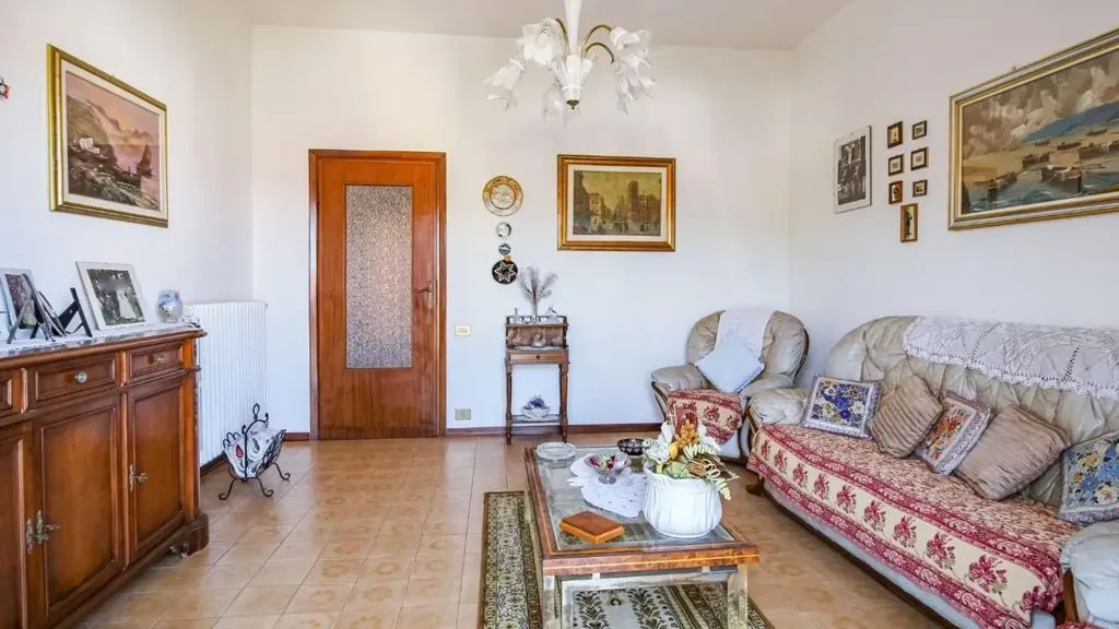Living Room - Apartment with Balcony in Vecchiano Centre